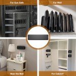 Magnetic Ammunition Holder，Double Sided Gun Magnet for Gun Magazines, Knives, Organize Mount in Gun Safe, Cabinet, Wall, Door, Ammo Storage Accessories for Handgun, Pistol and Rifle Mags