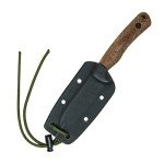 ESEE Knives Ashley Game Hunting Skinning Knife w/Sheath, Made in USA (Brown/S35V/Kydex Sheath)