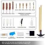 KLOLA Gun Cleaning Kit Universal Handgun Cleaning Kit 25 in 1 Pistol Cleaning Kit for .22 .357/.38/9mm .40 .45 Caliber Gun Brush Tools Gun Accessories