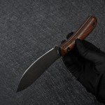 SDOKEDC Knives DC53 Steel Tactical Fixed Blade Knife Micarta Handle with kydex sheath for Men EDC Outdoor Camping Survival Hunting (Black+Micarta)