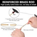 BOOSTEADY Universal Handgun Cleaning kit .22,.357,.38,9mm,.45 Caliber Pistol Cleaning Kit Bronze Brush and Brass Jag Adapter
