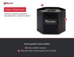 Hornady Reusable Canister Dehumidifier 750G, 95902 - Portable, Easy to Use Moisture Absorbers for Gun Safes & Cabinets - Prevent Moisture Damage for Gun Safe Accessories, Firearms in Your Gun Vault