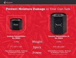 Hornady Reusable Canister Dehumidifier 750G, 95902 - Portable, Easy to Use Moisture Absorbers for Gun Safes & Cabinets - Prevent Moisture Damage for Gun Safe Accessories, Firearms in Your Gun Vault