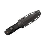 COLD STEEL SRK Compact 5" SK-5 Clip Point Razor-Sharp Blade 4.5" Durable Kray-Ex Handle Tactical Fixed Blade Knife w/Secure-Ex Sheath