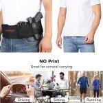 Aomago Belly Band Holsters for Men Women with Extra Mag Pouch - Small Adjustable Waistband, Gun Holster Fits Glock, Bodyguard 380, Taurus 1911, Sig Sauer, etc
