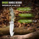 Jellas Hunting Knife Set, 13 Pieces Hunting Gear with Butcher Knife, Skinning Knife, Gut Hook, Bone Saw, Hard-Side Case, Fixed Blade Knife, Field Dressing Kit, Portable Butcher Game Processor Set