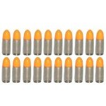 ST Action Pro 9mm Snap Caps – Orange Safety Trainer Dummy Rounds, Reusable Dry Fire Training Ammunition (20-Pack) for Gun Owners
