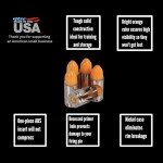 ST Action Pro 9mm Snap Caps – Orange Safety Trainer Dummy Rounds, Reusable Dry Fire Training Ammunition (20-Pack) for Gun Owners