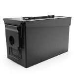 HARDROCK 50 Cal Ammo Can Metal 9mm Ammo Box storage crate case For Shotgun bullet Rifle Nerf Ammunition Waterproof case-gard organizer Gifts for Men,Gift boxes for Dad Husband Father