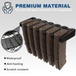 ABS Mag Holder|Magnetic PMAG Wall Mount for Gun Safe Locker Vechile and Wall AR Mag Storage|Home Magazine Storage Rack Fit Pmag Glock, Amend 2, Hexmags, MFTmags Magpul mag AR Magnetic Mag Holder