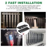 ABS Mag Holder|Magnetic PMAG Wall Mount for Gun Safe Locker Vechile and Wall AR Mag Storage|Home Magazine Storage Rack Fit Pmag Glock, Amend 2, Hexmags, MFTmags Magpul mag AR Magnetic Mag Holder