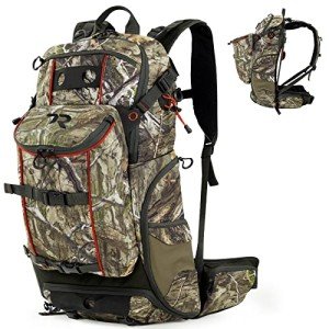 Waterproof Hunting Backpack with Rifle Holder, Camo