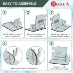 BarvA 2 Phone Docking Station | Patented Adaptive Wood Gun Rack | Night Stand Room Decor | Gun Accessories Gifts for Men | Smart Watch & Phone Stand | Charging Station Desk Organizer