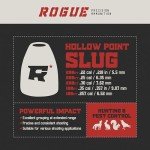 Rogue Precision .22 Cal Hollow Point Slug Airgun Pellets - Dish Base - .22 Caliber - 24 Grains - Made in The USA - 200 Count, gray
