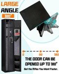 KAER 2-Gun Safes for Home Rifle and Pistols Electronic Gun Security Cabinet Quick Access Gun Rifle Gun Security Cabinet Safes Gun Cabinet for Shotguns with Built-in Removable Storage Shelf-1.73