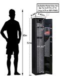 KAER 2-Gun Safes for Home Rifle and Pistols Electronic Gun Security Cabinet Quick Access Gun Rifle Gun Security Cabinet Safes Gun Cabinet for Shotguns with Built-in Removable Storage Shelf-1.73