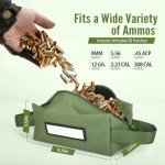 KUBQLIG 4Pcs Ammo Bag Ammo Pouches, Professional Ammo Storage Bag Carrier Bag, Waterproof and Durable, Used As Ammo Bags/Box/Can/Case/Loose Sacs for Rifle Carbine Pistol Hunting Shooting Range Gear