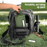 KUBQLIG 4Pcs Ammo Bag Ammo Pouches, Professional Ammo Storage Bag Carrier Bag, Waterproof and Durable, Used As Ammo Bags/Box/Can/Case/Loose Sacs for Rifle Carbine Pistol Hunting Shooting Range Gear