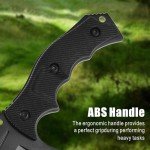 REAT Fixed Blade Knife with Sheath, 8.5" 440 Steel Blade with Full Tang Design,Ergonomic ABS Handle, Hunting Knife for Camping,Survival,Bushcraft