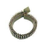 Tactical 100 Rounds 56" Rifle Pistol Bullet Cartridge Bandolier Ammo Belt Shell Holder Hunting Shooting for .357 7.62x39mm .38 .410 30-30 .270 9mm Green
