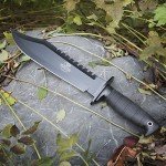 MOSSY OAK 15-inch Survival Bowie Knife & Folding Pocket Knife, Fixed Blade Hunting Knife with Sheath, Sharpener and Fire Starter Inculded, Tactical Knife for Camping, Hunting, Outdoor