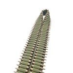 Tactical 100 Rounds 56" Rifle Pistol Bullet Cartridge Bandolier Ammo Belt Shell Holder Hunting Shooting for .357 7.62x39mm .38 .410 30-30 .270 9mm Green