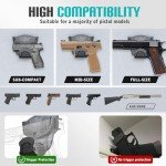 Gun Magnet Mount for Truck Car Vehicle,Magnetic Gun Mount for Pistol Shotgun Revolver with Trigger Guard Protect,Gun Magnet Rated Max 15 LBS Conceal in Desks Safe Wall Easy to Access&release