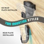 Gun Magnet Mount for Truck Car Vehicle,Magnetic Gun Mount for Pistol Shotgun Revolver with Trigger Guard Protect,Gun Magnet Rated Max 15 LBS Conceal in Desks Safe Wall Easy to Access&release