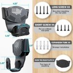 Gun Magnet Mount for Truck Car Vehicle,Magnetic Gun Mount for Pistol Shotgun Revolver with Trigger Guard Protect,Gun Magnet Rated Max 15 LBS Conceal in Desks Safe Wall Easy to Access&release