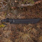Gerber Gear Gator Machete 25" with Plain Edge Blade and Saw, Gator Grip and Protective Sheath for Gardening, Survival, Hunting, Camping and Bushcraft, Black