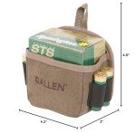 Allen Company Shotgun Shell Pouch - Clay, Trap, and Skeet Shooting Accessories - Hunting and Gun Range Gear - Soft Canvas Design - Tan