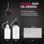 Laziiey Universal Gun Cleaning Kit, Rifle Cleaning Set with Reinforced Brass Rods, Brass Jags and Slotted Tips