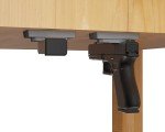 HEKAGURA Magnetic Gun Mount | 45lbs Capacity | Premium Rubber Coating | Pistol & Revolver CCW Ruger Glocks | Concealed Gun Holder for Car, Truck, Desk, Safe & Wall - Gun Accessories​​​​​