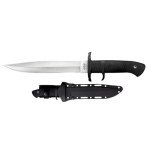 COLD STEEL OSS 8.25" Japanese AUS8A Clip Point Blade 5.125" Kray-Ex Handle Tactical Outdoor Hunting Fixed Blade Knife w/Secure-Ex Sheath