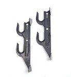 Allen Company Molded Truck Gun Rack for Rear Window - Gun Holder for Two Shotguns, Rifles, Bows, or Tools - Gun and Hunting Accessories for Car or Wall Mount - Adjustable 9.5"-16.5" , Black