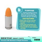 GORTAR 9mm Snap Caps Training Dummy Rounds Practice Safe Loading Firing Close to Real Weight -12 Pcs