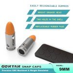 GORTAR 9mm Snap Caps Training Dummy Rounds Practice Safe Loading Firing Close to Real Weight -12 Pcs