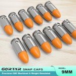 GORTAR 9mm Snap Caps Training Dummy Rounds Practice Safe Loading Firing Close to Real Weight -12 Pcs
