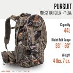ALPS OutdoorZ Unisex Adult Pursuit Pack, Mossy Oak Country DNA, 44 L