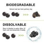 Slingshot Ammo, Natural Clay Slingshot Ammo Biodegradable Environment Friendly, 3/8 Inch Sling Shot Hard Clay Balls 9-10mm for Hunting and Shooting Target Practice, Comes with Storage Bag