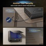 ONNAIS Iron PRO Biometric Fingerprint Gun Safe for Handgun: Swift Entry Gun Lock Box Featuring with Interior Light and Emergency Power Supply: Pistol Safe for Home, Bedside, Nightstand, and Car