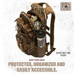 Rig'Em Right Waterfowl Stump Jumper Duck Hunting Blind Backpack with Multi-Layered Padded Shoulder Straps and Back Support, Ammo pockets, Sunglasses Case and More (Mossy Oak Bottom Lands Camo)