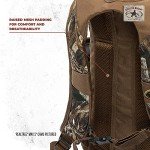 Rig'Em Right Waterfowl Stump Jumper Duck Hunting Blind Backpack with Multi-Layered Padded Shoulder Straps and Back Support, Ammo pockets, Sunglasses Case and More (Mossy Oak Bottom Lands Camo)