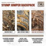 Rig'Em Right Waterfowl Stump Jumper Duck Hunting Blind Backpack with Multi-Layered Padded Shoulder Straps and Back Support, Ammo pockets, Sunglasses Case and More (Mossy Oak Bottom Lands Camo)