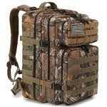 QT&QY 45L Military Tactical Hunting Backpacks for Men Camouflage Molle Army Assault Pack 3 Day Bug Out Bag Hiking Treeking Rucksack