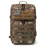 QT&QY 45L Military Tactical Hunting Backpacks for Men Camouflage Molle Army Assault Pack 3 Day Bug Out Bag Hiking Treeking Rucksack