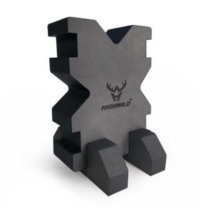 Highwild Shooting Foam Rest X-Block Bench Rest with Base - 1 Pack