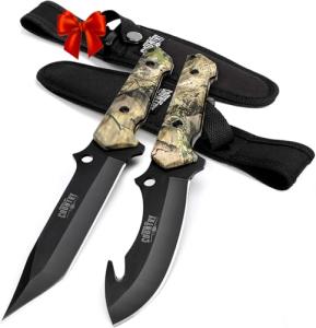 Mossy Oak 2-Piece Fixed Blade Hunting Knife Set