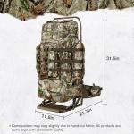 TIDEWE 5500cu Hunting Backpack with Frame and Rain Cover