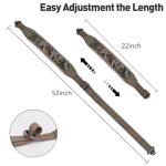 BOOSTEADY Two Point Gun Sling with Swivels,Durable Shoulder Padded Strap,Length Adjuster